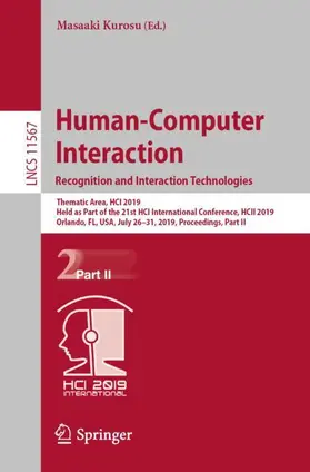 Kurosu | Human-Computer Interaction. Recognition and Interaction Technologies | Buch | 978-3-030-22642-8 | www2.sack.de
