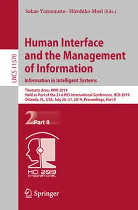 Yamamoto / Mori | Human Interface and the Management of Information. Information in Intelligent Systems | E-Book | sack.de