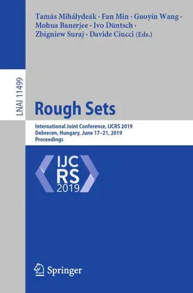 Mihálydeák / Min / Wang |  Rough Sets | Buch |  Sack Fachmedien