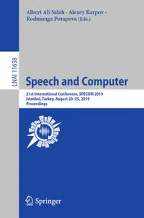 Salah / Karpov / Potapova |  Speech and Computer | eBook | Sack Fachmedien