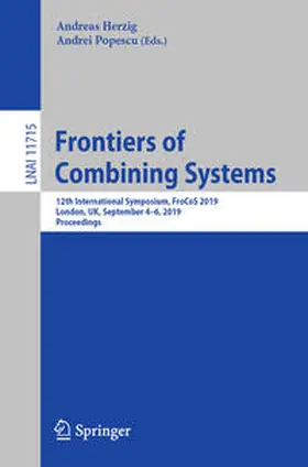 Herzig / Popescu |  Frontiers of Combining Systems | eBook | Sack Fachmedien