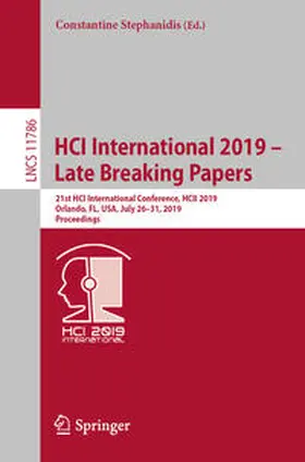 Stephanidis | HCI International 2019 – Late Breaking Papers | E-Book | sack.de