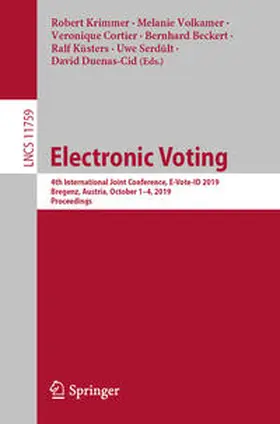 Krimmer / Volkamer / Cortier | Electronic Voting | E-Book | sack.de