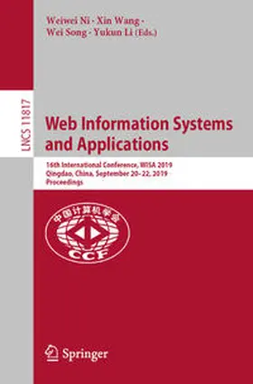 Ni / Wang / Song | Web Information Systems and Applications | E-Book | sack.de