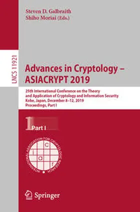Galbraith / Moriai |  Advances in Cryptology – ASIACRYPT 2019 | eBook | Sack Fachmedien