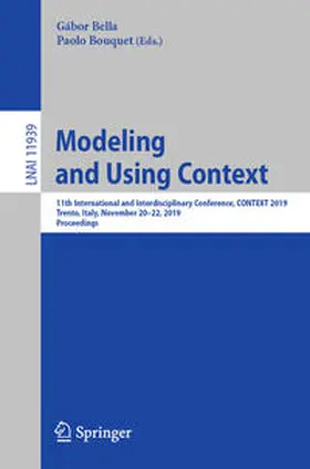 Bella / Bouquet | Modeling and Using Context | E-Book | sack.de