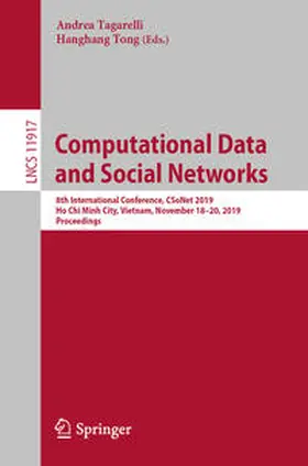 Tagarelli / Tong |  Computational Data and Social Networks | eBook | Sack Fachmedien