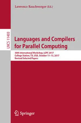 Rauchwerger | Languages and Compilers for Parallel Computing | E-Book | www2.sack.de