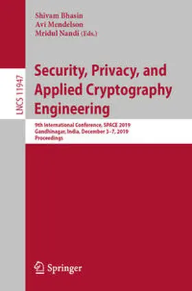 Bhasin / Mendelson / Nandi |  Security, Privacy, and Applied Cryptography Engineering | eBook | Sack Fachmedien