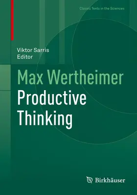 Wertheimer / Sarris |  Max Wertheimer Productive Thinking | Buch |  Sack Fachmedien