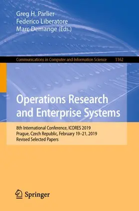 Parlier / Demange / Liberatore |  Operations Research and Enterprise Systems | Buch |  Sack Fachmedien