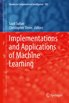 Subair / Thron | Implementations and Applications of Machine Learning | E-Book | sack.de