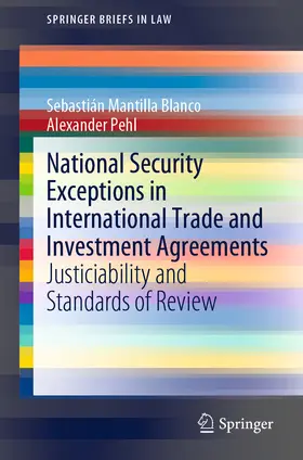 Mantilla Blanco / Pehl | National Security Exceptions in International Trade and Investment Agreements | E-Book | sack.de