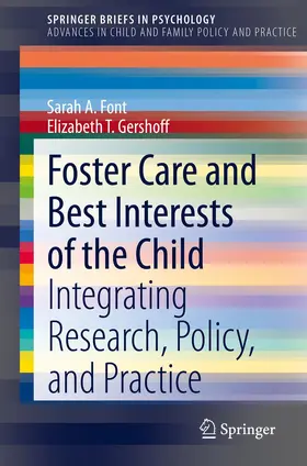 Font / Gershoff | Foster Care and Best Interests of the Child | Buch | 978-3-030-41145-9 | sack.de