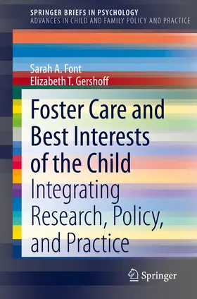 Font / Gershoff |  Foster Care and Best Interests of the Child | eBook | Sack Fachmedien