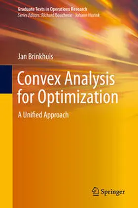 Brinkhuis |  Convex Analysis for Optimization | Buch |  Sack Fachmedien