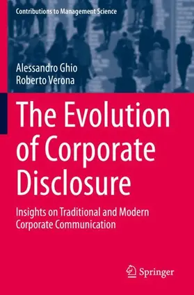 Verona / Ghio |  The Evolution of Corporate Disclosure | Buch |  Sack Fachmedien