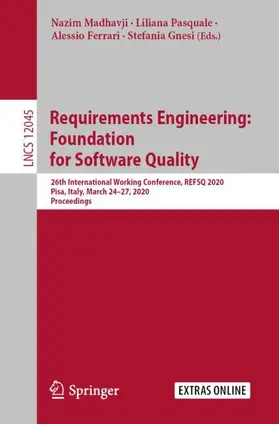 Madhavji / Gnesi / Pasquale |  Requirements Engineering: Foundation for Software Quality | Buch |  Sack Fachmedien