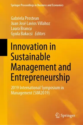 Prostean / Bakacsi / Lavios Villahoz |  Innovation in Sustainable Management and Entrepreneurship | Buch |  Sack Fachmedien