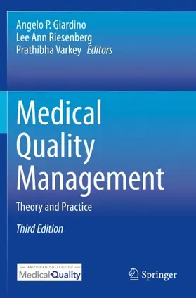 Giardino / Riesenberg / Varkey |  Medical Quality Management | Buch |  Sack Fachmedien