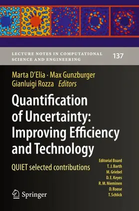 D'Elia / Rozza / Gunzburger |  Quantification of Uncertainty: Improving Efficiency and Technology | Buch |  Sack Fachmedien