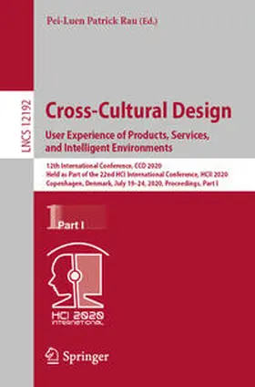 Rau | Cross-Cultural Design. User Experience of Products, Services, and Intelligent Environments | E-Book | sack.de