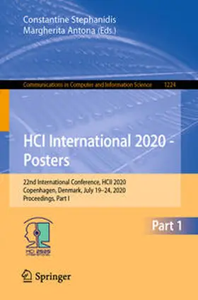 Stephanidis / Antona | HCI International 2020 - Posters | E-Book | sack.de