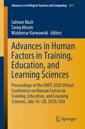 Nazir / Ahram / Karwowski | Advances in Human Factors in Training, Education, and Learning Sciences | E-Book | sack.de