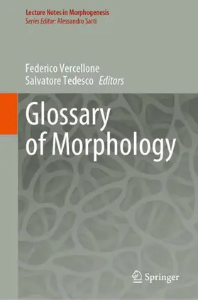 Tedesco / Vercellone |  Glossary of Morphology | Buch |  Sack Fachmedien