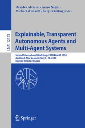 Calvaresi / Najjar / Winikoff |  Explainable, Transparent Autonomous Agents and Multi-Agent Systems | eBook | Sack Fachmedien