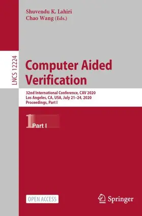 Wang / Lahiri |  Computer Aided Verification | Buch |  Sack Fachmedien