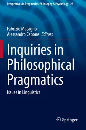 Capone / Macagno |  Inquiries in Philosophical Pragmatics | Buch |  Sack Fachmedien