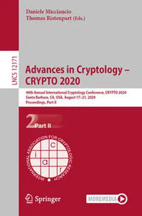 Micciancio / Ristenpart |  Advances in Cryptology – CRYPTO 2020 | eBook | Sack Fachmedien