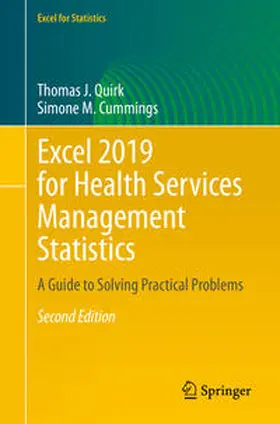 Quirk / Cummings |  Excel 2019 for Health Services Management Statistics | eBook | Sack Fachmedien