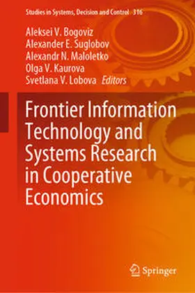 Bogoviz / Suglobov / Maloletko | Frontier Information Technology and Systems Research in Cooperative Economics | E-Book | sack.de