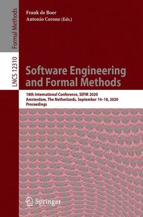 Cerone / de Boer |  Software Engineering and Formal Methods | Buch |  Sack Fachmedien