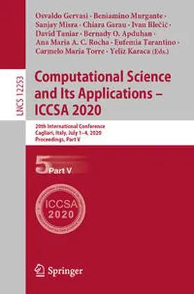 Gervasi / Murgante / Torre | Computational Science and Its Applications – ICCSA 2020 | E-Book | sack.de