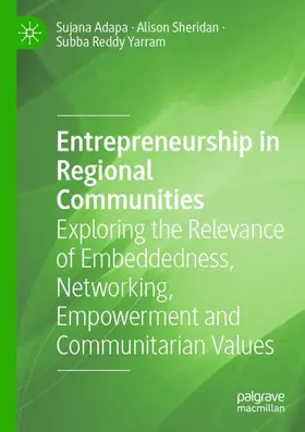 Adapa / Yarram / Sheridan |  Entrepreneurship in Regional Communities | Buch |  Sack Fachmedien