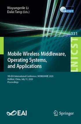 Li / Tang |  Mobile Wireless Middleware, Operating Systems and Applications | eBook | Sack Fachmedien