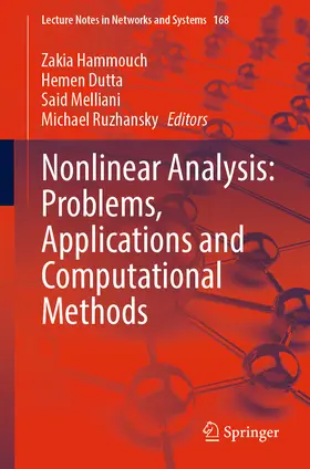 Hammouch / Dutta / Melliani | Nonlinear Analysis: Problems, Applications and Computational Methods | E-Book | sack.de