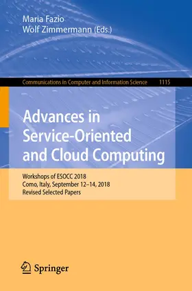 Fazio / Zimmermann |  Advances in Service-Oriented and Cloud Computing | Buch |  Sack Fachmedien