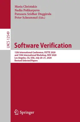 Christakis / Polikarpova / Duggirala |  Software Verification | Buch |  Sack Fachmedien