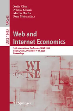 Chen / Gravin / Hoefer | Web and Internet Economics | E-Book | sack.de