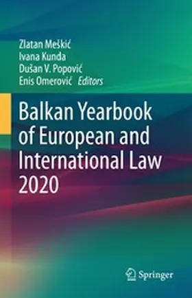 Meškic / Meskic / Kunda |  Balkan Yearbook of European and International Law 2020 | eBook | Sack Fachmedien