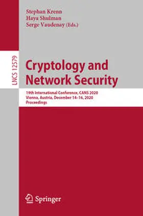 Krenn / Shulman / Vaudenay | Cryptology and Network Security | E-Book | sack.de