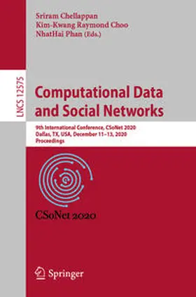 Chellappan / Choo / Phan | Computational Data and Social Networks | E-Book | sack.de