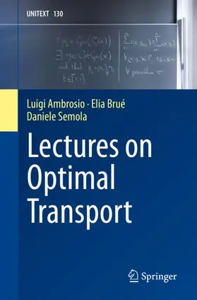 Ambrosio / Brué / Semola |  Lectures on Optimal Transport | Buch |  Sack Fachmedien