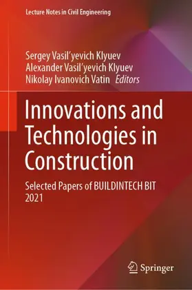 Klyuev / Vatin |  Innovations and Technologies in Construction | Buch |  Sack Fachmedien