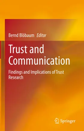 Blöbaum | Trust and Communication | E-Book | sack.de