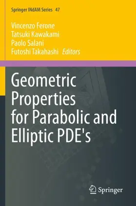 Ferone / Takahashi / Kawakami |  Geometric Properties for Parabolic and Elliptic PDE's | Buch |  Sack Fachmedien